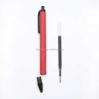 Stylo magique à garnitures noires, présentoir avec Logo personnalisé, baril en plastique brossé à haute densité