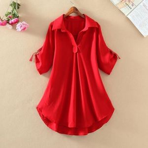 IStapromo Gifts Wholesale 2026 Women's Summer Blouse with V-Neck Print Loose Shirts Casual Fashion Shirt - Product Image 2