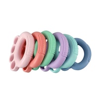 Anillo de Ejercicio para Dedos de TPR, Fortalecedor de Manos Multicolor, Herramienta de Rehabilitación y Masaje Muscular, Venta al Por Mayor
