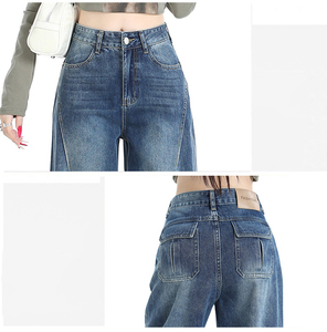 Jeans a Gamba Larga 2026, <span class=keywords><strong>Pantaloni</strong></span> in Denim a Vita Alta, Jeans da Donna, <span class=keywords><strong>Pantaloni</strong></span> <span class=keywords><strong>Larghi</strong></span> Streetwear, Jeans Boyfriend <span class=keywords><strong>per</strong></span> Ragazze - Product Image 3