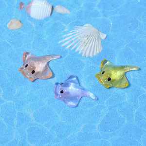 新しい3Dレジンオーナメントミニかわいい悪魔の魚透明なマイクロ景観水族館ガーデン環境に優しいクリスマス像 - Product Image 2