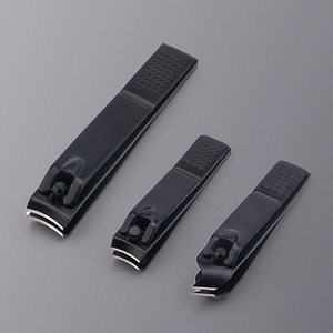 3Pcs Thép Không Gỉ Màu Đen Phẳng Cong Bevel Cắt Móng Tay Thiết Lập Làm Móng Tay Móng Chân Công Cụ Cho Cá Nhân Nhà Chăm Sóc Móng Tay Sử Dụng - Product Image 4