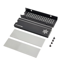 Dissipateur thermique SNOWMAN ultra-fin 2280 SSD M.2 NVME, radiateur en alliage de magnésium et d'aluminium, radiateur PC efficace, dissipateur thermique M2 SSD 10 mm