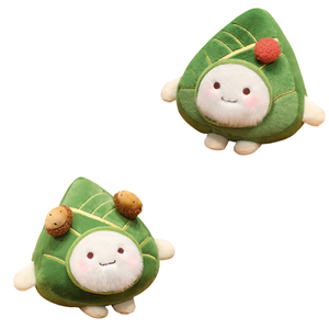 Peluche de Zongzi con Ojos Estrellados y Botones Tradicionales Chinos de <span class=keywords><strong>Rana</strong></span>, Regalo Premium de Barco Dragón para Coleccionistas Culturales - Product Image 5