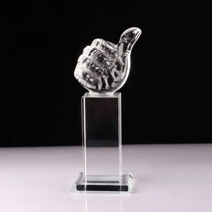 Trofeo de Baloncesto de Cristal K9 en Blanco al por Mayor, Trofeos de Cristal con Grabado Láser 3D Personalizado para Regalos Empresariales - Product Image 4