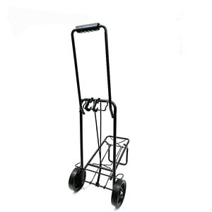 तह शॉपिंग ट्रॉली सामान किराने सुपरमार्केट स्टील शॉपिंग कार्ट के लिए चार पहिया - Product Image 6