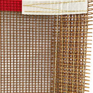 Sabuk Konveyor Jaring Fiberglass Berlapis PTFE Teflen - Tenunan 4x4mm, Pengeringan/Pengangkutan Suhu Tinggi - Product Image 2