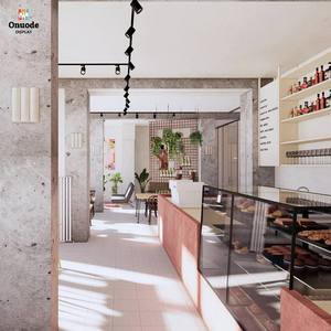 การออกแบบตกแต่งภายในร้านกาแฟสมัยใหม่ |   เฟอร์นิเจอร์บาร์กาแฟและตู้โชว์สินค้าสั่งทำพิเศษ |   โซลูชั่นครบวงจรสำหรับเคาน์เตอร์ร้านกาแฟ - Product Image 3