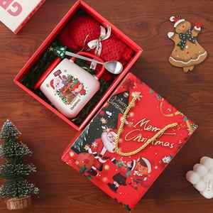 Mejor Idea de Regalo Empresarial <span class=keywords><strong>2023</strong></span>, Taza de Cerámica Caijun con Tapa de Bambú, Cuchara de Dibujos Animados, Apta para Microondas y <span class=keywords><strong>Lavavajillas</strong></span>, Reutilizable, Gran Capacidad - Product Image 5