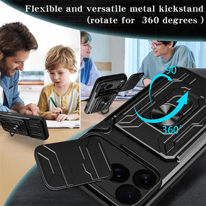 Chống sốc Side PC Bìa ống kính máy ảnh với Hide khe cắm thẻ Cover quay lại từ vòng điện thoại trường hợp đối với iPhone 17 Pro Max 17 không khí 16 15 - Product Image 5