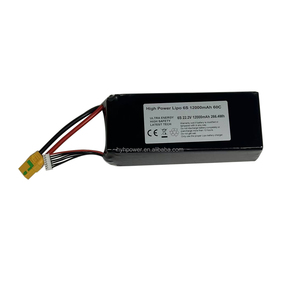 Batterie Lipo 6S 22,2V 12000mAh 60C à décharge rapide, pack de batteries 266,4Wh haute sécurité ultra-énergétique pour drone RC FPV UAV - Product Image 1