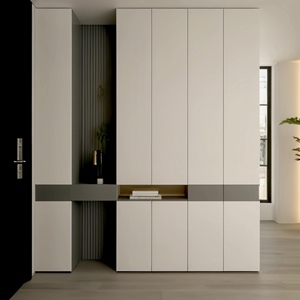 Mobile Moderno Minimalista di Base, Scarpiera, Credenza, Mobile ad Angolo, Armadio a Parete Personalizzabile - Product Image 1