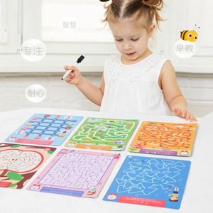 Libro de Actividades de Trazado para el Control del Lápiz, con Formas, Líneas, Letras ABC, Patrones y Números, para el Aprendizaje en Casa, con Páginas Reutilizables - Product Image 2