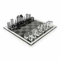 Jeu d'échecs en acrylique transparent Décoration Jeu d'échecs pour adultes Jeu d'échecs en acrylique Plateau de jeu d'échecs