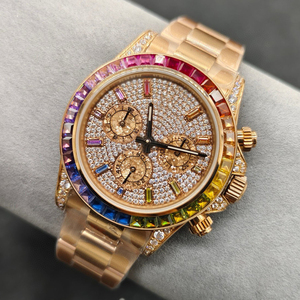Reloj de Lujo con Diamantes Moissanite VVS, Función de Cronómetro y Movimiento Mecánico Totalmente Automático para Hombre - Product Image 2
