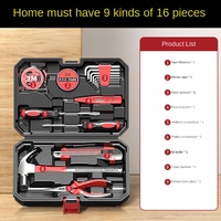 Juego de Herramientas para Reparaciones del Hogar, Caja de Herramientas Manual, Juego de Mantenimiento Combinado, para Electricistas y Carpinteros, Estuche Rígido, OEM