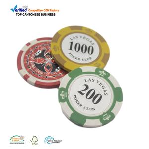 Proveedor de fichas de póker de cerámica Diseño personalizado Logo Torneo 39mm Fichas de <span class=keywords><strong>casino</strong></span> para juegos divertidos - Product Image 3