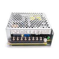Fuente de Alimentación Conmutada de CC Mean Well RT-50C de 50W, Salida de 15V 1.5A +5V 5A -15V 0.5A, Tipo Económico Encapsulado, 125-373VDC/88-264VAC