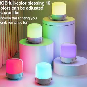 Lampe de chevet LED RGB pour enfants, rechargeable par USB, veilleuse de chambre d'enfant avec capteur tactile, télécommande, variateur d'intensité, en ABS et PC, aide au sommeil pour usage domestique - Product Image 1