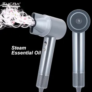 Rucha secadoras cabello secador de pelo profesional Ionic Salon Professional Steam Hair Blow Dryer with Brushless Motor