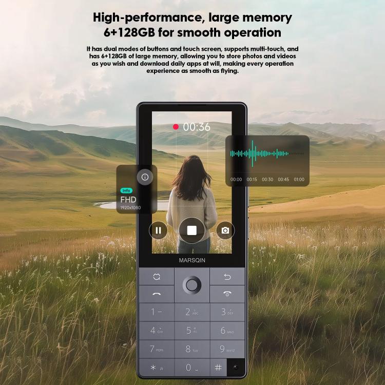 DUOQIN F25 Elder Keypad Smart Phone - 6GB+128GB, Android 14