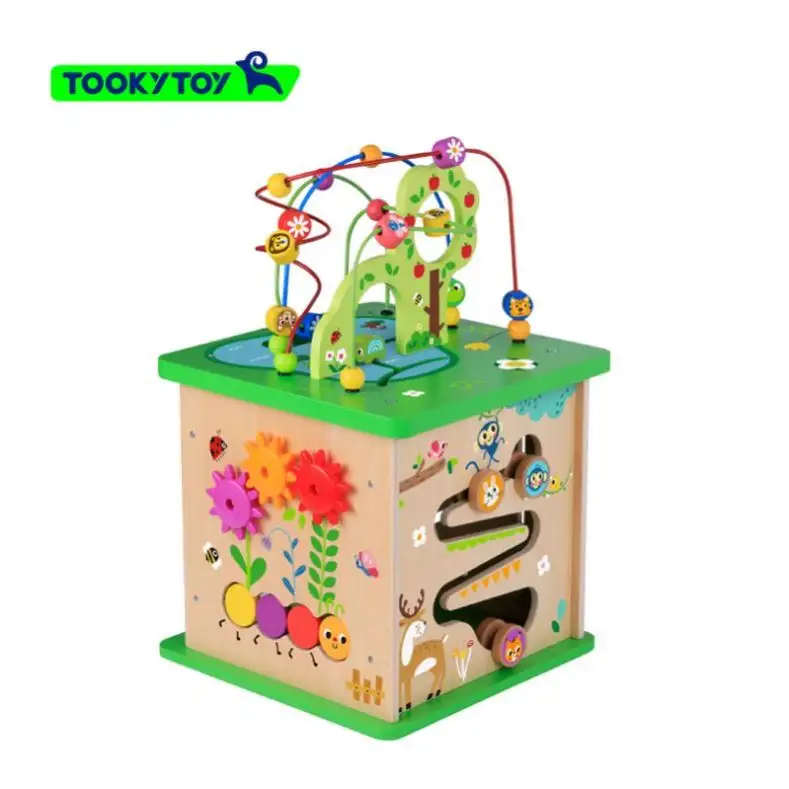 กล่องเกมฟาร์มมีความสุขสัตว์ป่ากล่องกลมใหญ่กล่องสมบัติทรงหกเหลี่ยมของเล่นเด็กฟาร์มมีความสุข1-3แห่ง