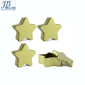 Wholesale star shaped <strong>tin</strong> box for chocolates storage Christmas gift <strong>tin</strong> <strong>pretty</strong> star <strong>tin</strong> <strong>can</strong> - Product Image 2