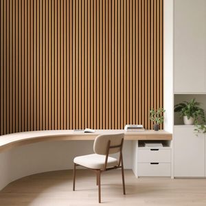 Paneles de Pared Interiores 3D de Alta Calidad Hechos de Madera Sólida, Listos para Instalar, Paneles Decorativos de Madera para Paredes Modernas - Product Image 2