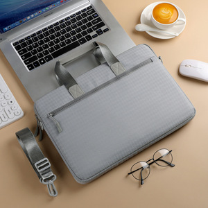 Sac pour ordinateur portable léger et imperméable en Oxford, sacoche d'affaires, sac de voyage grande capacité, bandoulière, logo personnalisé, unisexe - Product Image 3