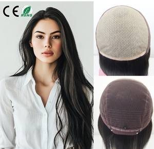 Extensiones de Cabello Humano Indio 100% Remy con Cierre de Encaje, Base de Seda, Cabello Liso y Ondulado Sedoso - Product Image 1