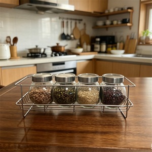 Kitchen <b>Towel</b> Storage Rack <b>Standing</b> Type Double Tier Stainless Steel Waterproof Modern Countertop Multifunctional - Product Image 5