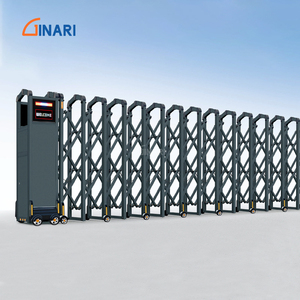 Công Nghiệp Điện Có Thể Thu Vào Cử<span class=keywords><strong>a</strong></span> Đôi Cổng Cho Ngôi Nhà Vườn Ngoài Trời Rèn Sắt & Nhôm Thiết Kế - Product Image 4