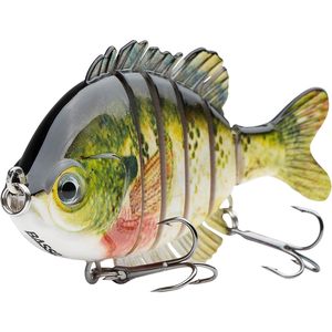 Premium Hard Topwater Bass attira esche da nuoto Multi snodate Panfish Bluegill per la pesca a manovella d'acqua salata - Product Image 6