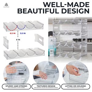 Organisateur de bouteilles de vin empilable multifonction extra large de 64 oz pour la cuisine, compatible avec Stanley Yeti Simple Morden - Product Image 2