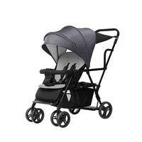 Poussette double T12 détachable pour jumeaux, approvisionnement direct d'usine, landau/buggy/poussette/kinderwagen/poussette