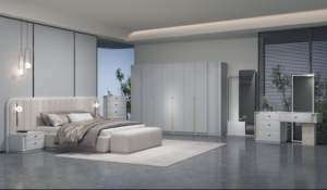 2025 Wholesale High Quality Modern Luxury Model Five Pieces Bedroom Furniture Bedroom Suit Bed King Size - Product Image 4