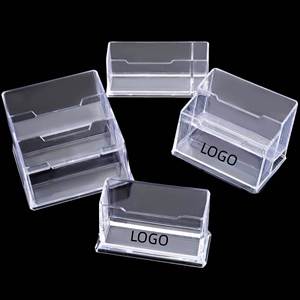Supports de présentation personnalisés en acrylique transparent pour cartes de vœux, cartes-cadeaux et cartes postales - Product Image 2
