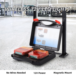 Nouvelles lumières de <span class=keywords><strong>remorque</strong></span> LED magnétiques <span class=keywords><strong>sans</strong></span> fil arrière 12V Orange Brightway - Product Image 2