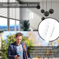 Commutateur de stores et volets roulants WiFi Smart Touch Panel Rideaux Compatible avec la télécommande sans fil Smart Life et Tuya et Alexa