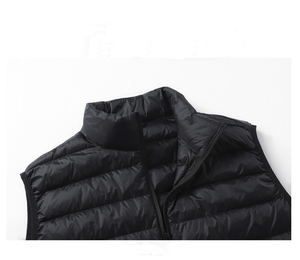 Gilet unisexe personnalisé en nylon léger et respirant pour <span class=keywords><strong>homme</strong></span>, coupe ajustée, <span class=keywords><strong>sans</strong></span> manches, col ras du cou, avec poches, style <span class=keywords><strong>doudoune</strong></span> formel - Product Image 5