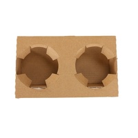 Plateau de transport en carton ondulé de 55 mm de hauteur pour gobelets à café et thé, emballage alimentaire à emporter, supports de gobelets – Vente en gros