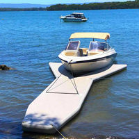 Plateforme flottante gonflable en forme de Y durable, ponton gonflable, quai portable pour jet ski, yacht