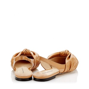 Latest Caramel Sling Back Pointed Toe <strong>Flats</strong> Women Metallic <strong>Silver</strong> Summer Shoes Comfort Ladies Red Knotted <strong>Flat</strong> Slingbacks 2019 - Product Image 3