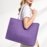 Sac fourre-tout promotionnel en gros, impression personnalisée, sac de shopping pour femme, sac à main jacquard, fournisseur d'usine OEM