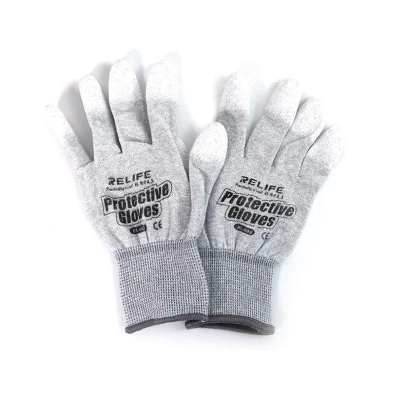 Gants propres Gants tricotés Outil de réparation RELIFE RL-063 Gants  antistatiques pour la réparation de téléphones et d'ordinateurs Doigts  enduits