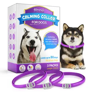 OIMMAI Custom New Design Waterproof Natural Lavender Oil Pheromone Anxiety Relief Pet Collars Dog Calming Collar For Dogs