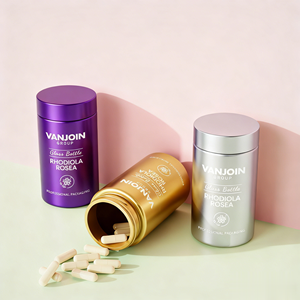 Flacon vide en verre pour capsules de compléments alimentaires, couleur argentée ou dorée électrolytique, avec bouchon en aluminium/plastique, disponible en 100 ml, 200 ml, 150 ml, 250 ml - Product Image 4