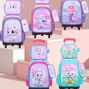 Ensemble De 3 Pièces Pour Écoliers <span class=keywords><strong>Sac</strong></span> <span class=keywords><strong>À</strong></span> <span class=keywords><strong>Dos</strong></span> <span class=keywords><strong>À</strong></span> <span class=keywords><strong>roulettes</strong></span> Imperméable Tendance <span class=keywords><strong>Sac</strong></span> <span class=keywords><strong>À</strong></span> Lunch Trousse Sacs <span class=keywords><strong>À</strong></span> Bandoulière Mignons Dessin Animé Pour Enfants - Product Image 5
