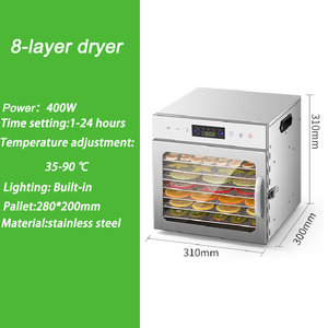 Chất lượng cao 6 lớp Tự động kiểm soát nhiệt độ <span class=keywords><strong>dehydrator</strong></span> màn hình cảm ứng phiên bản trái cây và rau máy sấy máy - Product Image 3