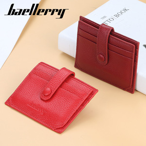 Porte-cartes Baellerry en cuir PU, fin, 4 pouces, avec boucle pour cartes de crédit et permis de conduire - Product Image 2